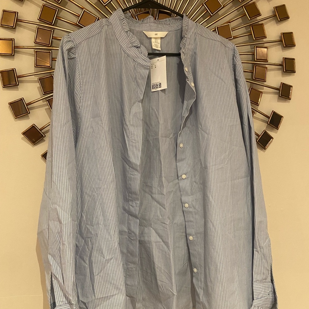 Blue blouse Size large